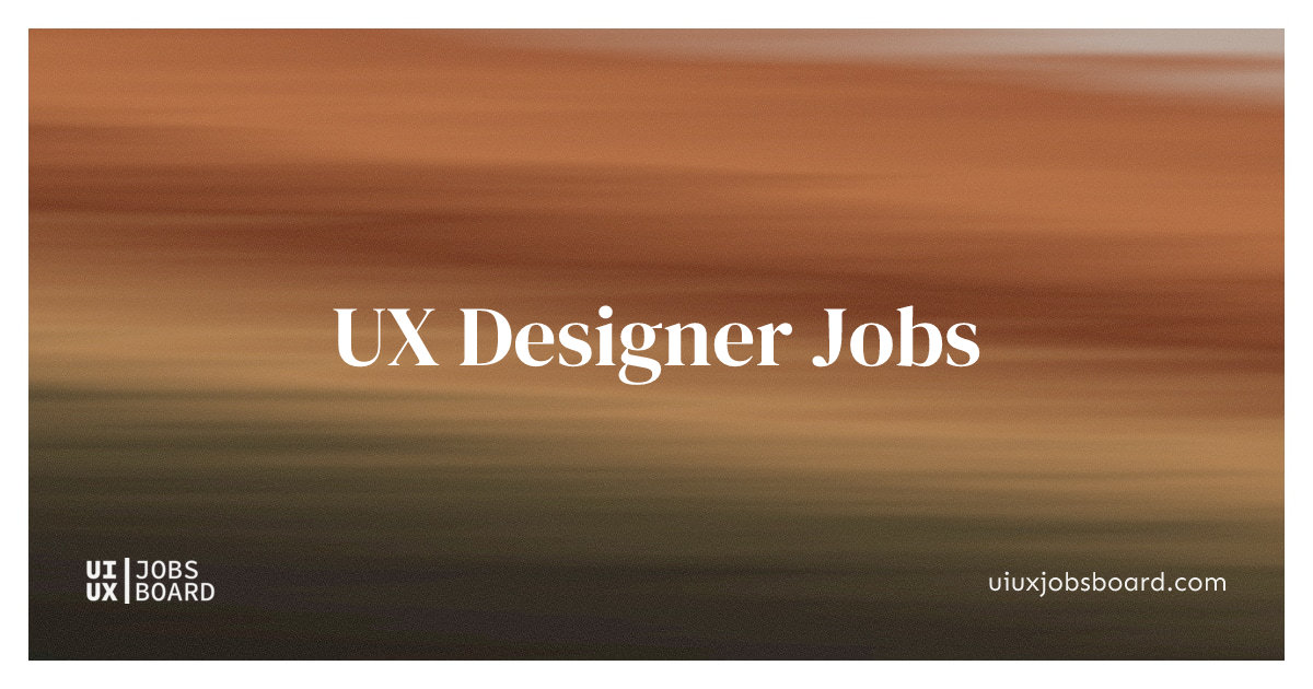 UX Designer Jobs