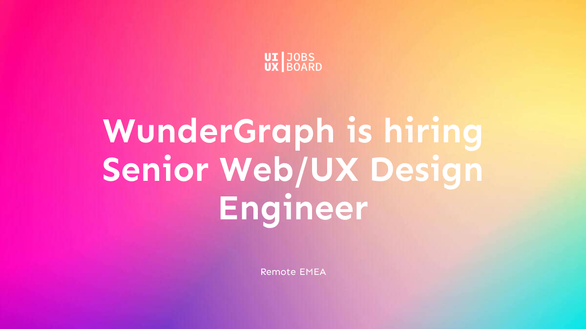 Remote Senior Web/UX Design Engineer at WunderGraph in EMEA