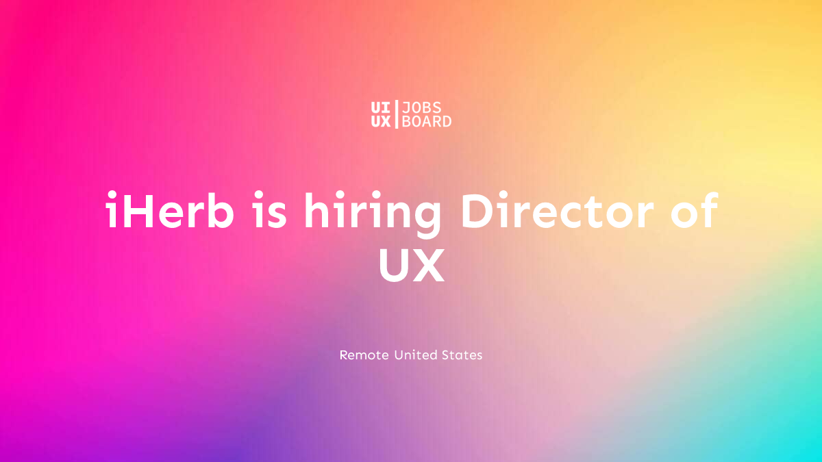 Remote Director of UX at iHerb in United States