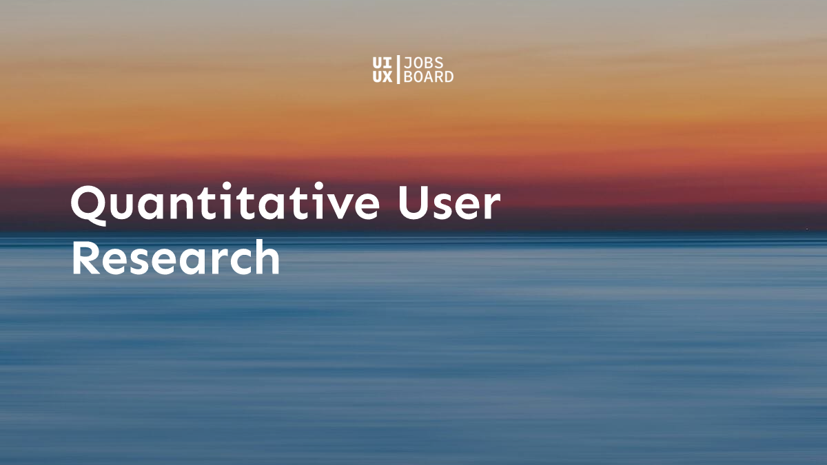 Quantitative User Research - UX Design Terms